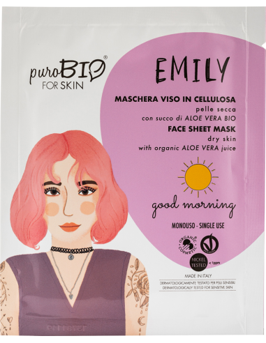 EMILY maschera viso pelle secca|Purobio|Wingsbeat