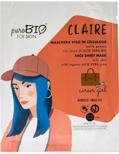 CLAIRE Maschera Viso Pelle Grassa Career Girl|Purobio|Wingsbeat
