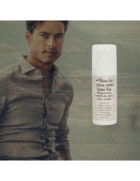 Crema Viso All'Acido Ialuronico - Linea Uomo|Bisoubio|Wingbseat Crema Viso All'Acido Ialuronico - Linea Uomo|Bisoubio|Wingbseat