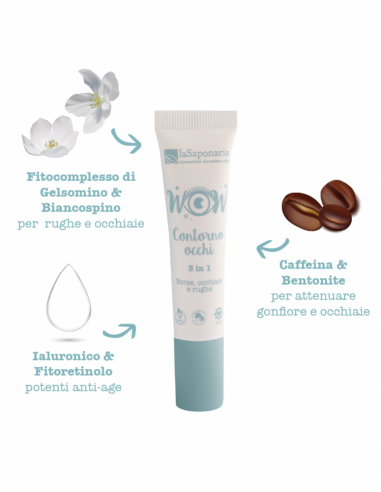 Crema Contorno Occhi 3 in 1 | La Saponaria | Wingsbeat Crema Contorno Occhi 3 in 1 | La Saponaria | Wingsbeat