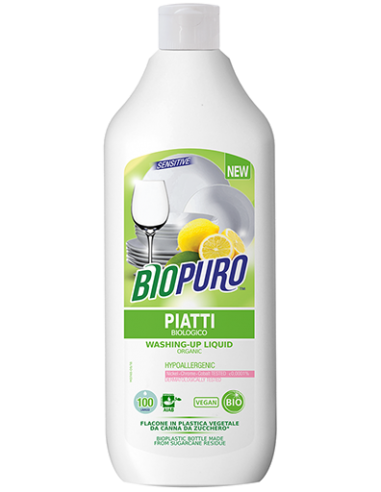 Detersivo Concentrato Per Piatti Pelli Sensibili|BioPuro|Wingsbeat