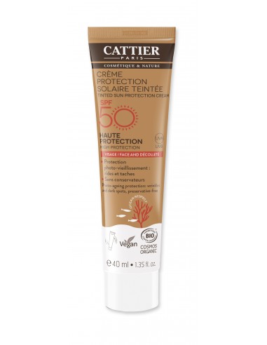 Crema Solare Colorata Viso SPF 50|Cattier|Wingsbeat