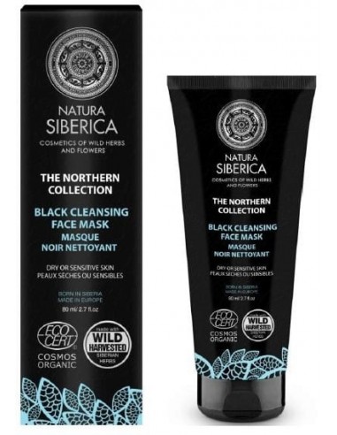 Maschera viso nera detergente con carbone|Natura Siberica|Wingsbeat