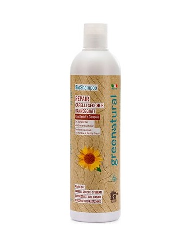 BioShampoo Capelli Secchi E Danneggiati - Karité E Girasole|GreeNatural|Wingsbeat