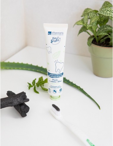 Dentifricio WonderWhite Menta&Carbone|La Saponaria|Wingsbeat