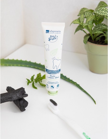 Dentifricio WonderWhite Menta&Carbone|La Saponaria|Wingsbeat