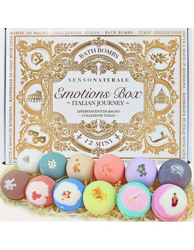 Emotion Box - Collezione Italia -12 Bombe Da Bagno Set Regalo|Senso Naturale|Wingsbeat Emotion Box - Collezione Italia -12 Bombe Da Bagno Set Regalo|Senso Naturale|Wingsbeat