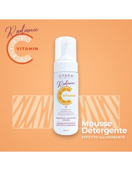 Radiance Cleansing Mousse - Mousse Detergente Illuminante|Gyada Cosmetics|Wingsbeat Radiance Cleansing Mousse - Mousse Detergente Illuminante|Gyada Cosmetics|Wingsbeat