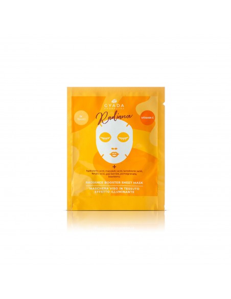 Radiance Booster Sheet Mask - Maschera Viso in Tessuto Illuminante|Gyada Cosmetics|Wingsbeat