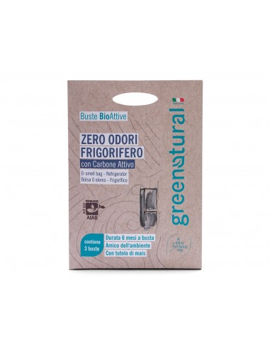 Buste BioAttive Zero Odori Frigorifero con Carbone Attivo|Green Natural|Wingsbeat