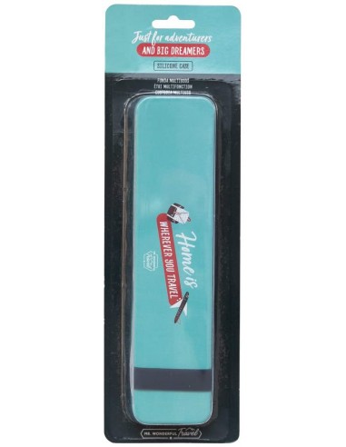 Custodia multiuso in silicone - Home is wherever you travel Custodia multiuso in silicone - Home is wherever you travel