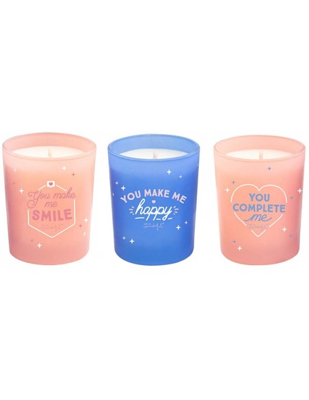 Set di 3 candele per coppie che si amano alla|Mr. Wonderful|Wingsbeat Set di 3 candele per coppie che si amano alla|Mr. Wonderful|Wingsbeat