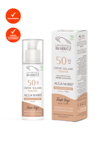 Crema Solare Colorata Beige Viso SPF 50|Laboratoires De Biarritz|Wingsbeat