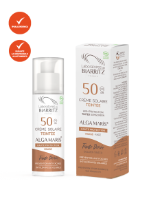 Crema Solare Colorata Dorée Viso SPF 50 |Laboratoires De Biarritz|Wingsbeat