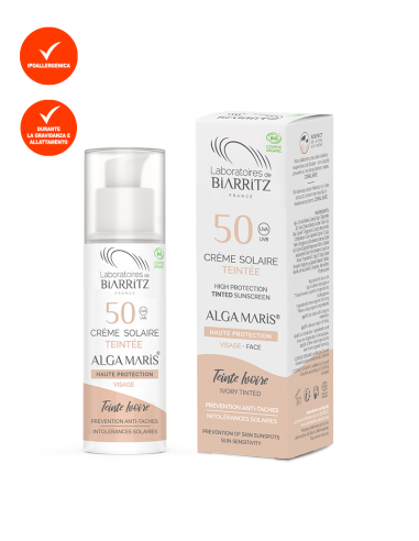 Crema Solare Colorata Avorio Viso SPF 50|Laboratoires De Biarritz|Wingsbeat