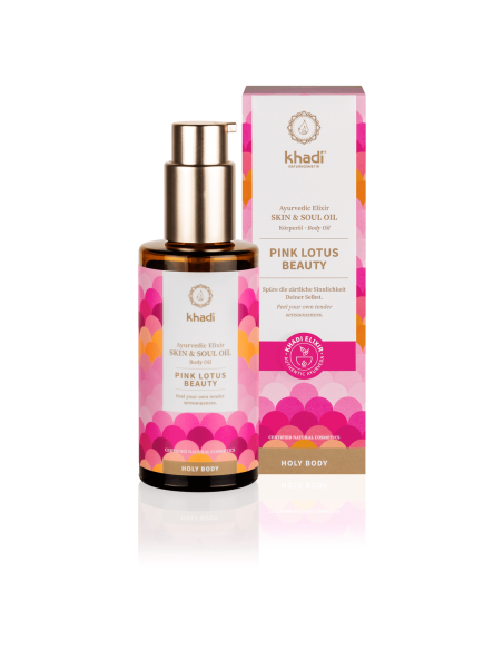 Olio Per Il Corpo Elisir Ayurvedico Skin & Soul Pink Lotus Beauty | Khadi | Wingsbeat Olio Per Il Corpo Elisir Ayurvedico Skin & Soul Pink Lotus Beauty | Khadi | Wingsbeat
