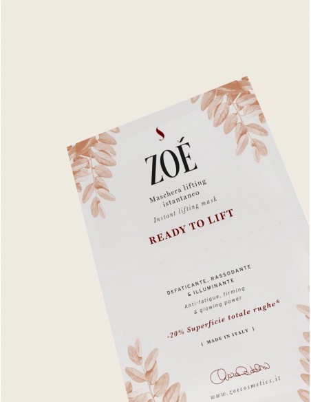Ready To Lift - Maschera Lifting Istantanea | Zoé Authentic Beauty | Wingsbeat