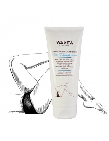 Crema Drenante Tonificante  - Linea Trattamento d'Urto | Wanita | Wingsbeat