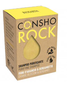 Consho - Rock Shampoo Purificante Fiori d'Arancio E Bergamotto | Bioearth | Wingsbeat