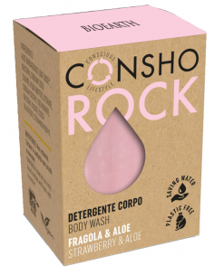 Consho - Rock Detergente Corpo Fragola E Aloe Vera | Bioearth | Wingsbeat