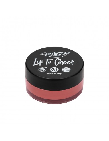 Lip To Cheek - Blush e Rossetto in Crema Pink| puroBIO Cosmetics | Wingsbeat