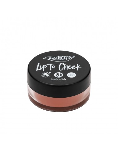 Lip To Cheek - Blush e Rossetto in Crema Carrot | puroBIO Cosmetics | Wingsbeat