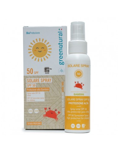 Spray Solare SPF 50 - Bambini | GreeNatural | Wingsbeat