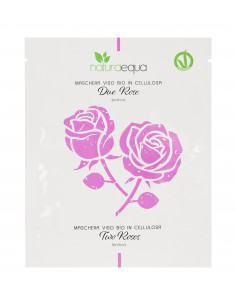 Maschera Viso Bio In Cellulosa Due Rose-Lenitiva | NaturaEqua | Wingsbeat