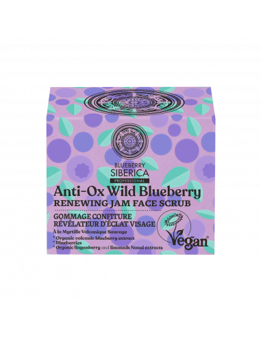 Anti-OX Wild Blueberry Scrub - Marmellata Viso Rigenerante | Natura Siberica | Wingsbeat Anti-OX Wild Blueberry Scrub - Marmellata Viso Rigenerante | Natura Siberica | Wingsbeat