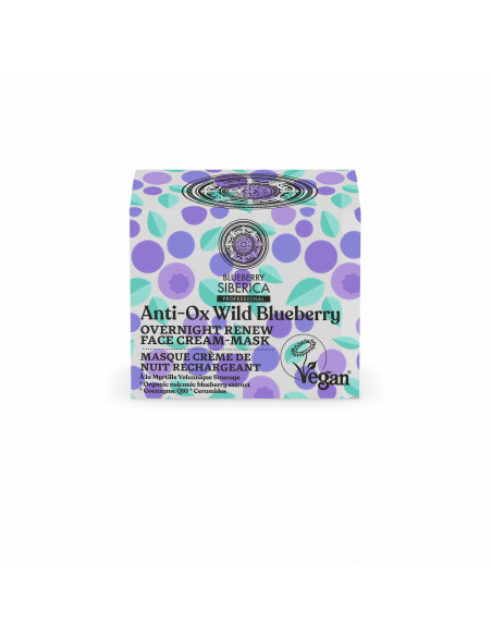 Anti-OX Wild Blueberry Crema Maschera Rigenerante Notte | Natura Siberica | Wingsbeat Anti-OX Wild Blueberry Crema Maschera Rigenerante Notte | Natura Siberica | Wingsbeat