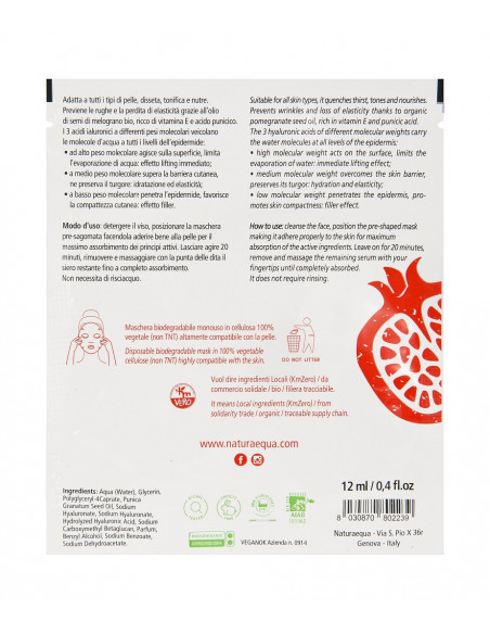 Maschera in cellulosa monouso antiage | Wingsbeat Maschera in cellulosa monouso antiage | Wingsbeat
