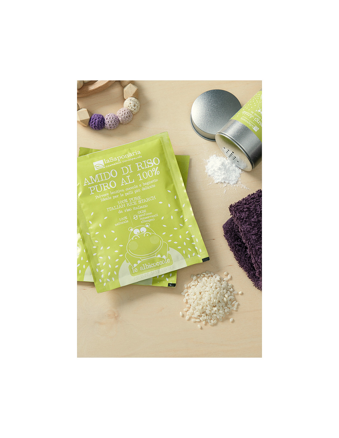 Naturetica Amido Di Riso In Polvere Purissimo 500g, Senza Profumo, Per Bagni Emollienti E Rinfrescanti, Ideale Per Pelli Delicate E Neonati, Lenitivo E Naturale