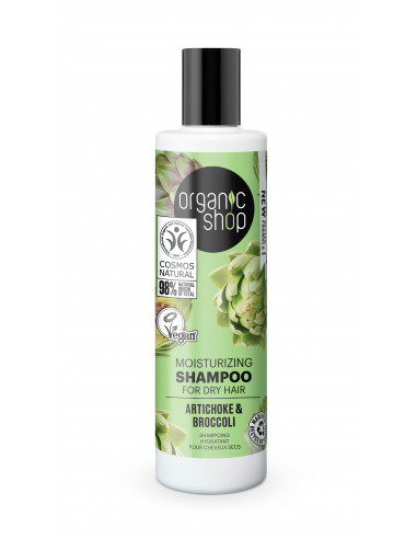 Shampoo Idratante per Capelli Secchi con Carciofi e Broccoli | Organic Shop | Wingsbeat