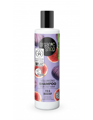 Shampoo Volumizzante per Capelli Grassi con Fico e Rosa Canina | Organic Shop | Wingsbeat