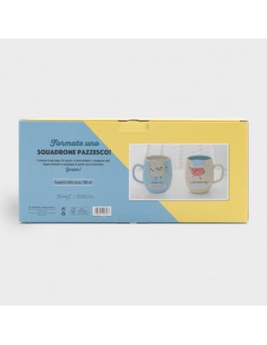 Set di 2 Tazze - Siamo Tali e Quali e Facciamo Cose Fenomenali | Mr Wonderful | Wingsbeat Set di 2 Tazze - Siamo Tali e Quali e Facciamo Cose Fenomenali | Mr Wonderful | Wingsbeat