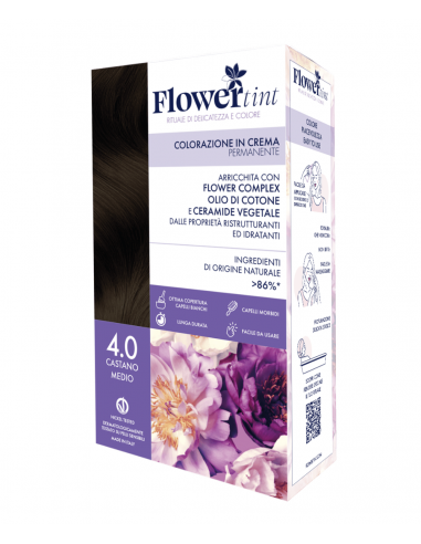 Tinta Capelli 4.0 Castano Medio | FlowerTint | Wingsbeat