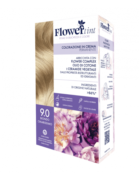 Tinta Capelli 9.0 Biondo Chiarissimo | FlowerTint | Wingsbeat Tinta Capelli 9.0 Biondo Chiarissimo | FlowerTint | Wingsbeat