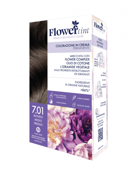 Tinta Capelli 7.01 Biondo Medio Freddo | FlowerTint | Wingbseat Tinta Capelli 7.01 Biondo Medio Freddo | FlowerTint | Wingbseat