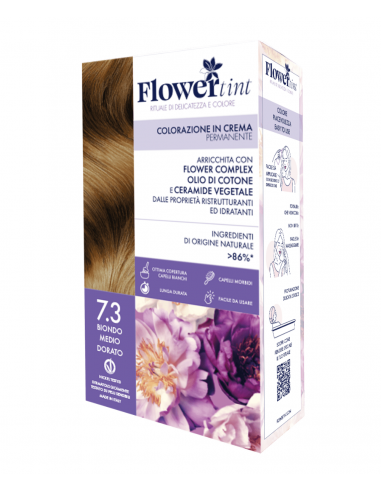 Tinta Capelli 7.3 Biondo Medio Dorato | FlowerTint | Wingsbeat