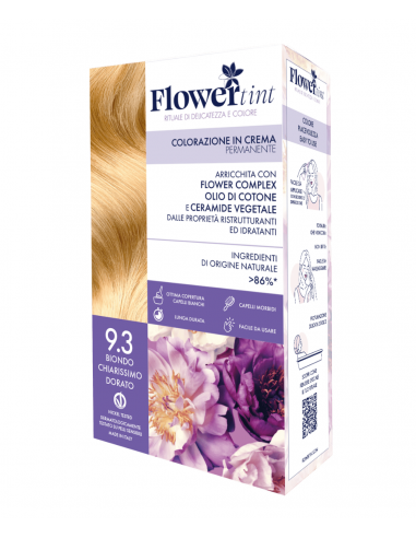 Tinta Capelli 9.3 Biondo Chiarissimo Dorato | FlowerTint | Wingsbeat