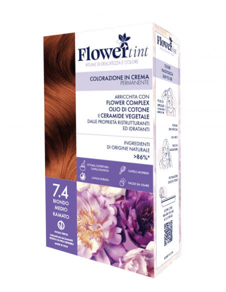Tinta Capelli 7.4 Biondo Medio Ramato | FlowerTint | Wingsbeat
