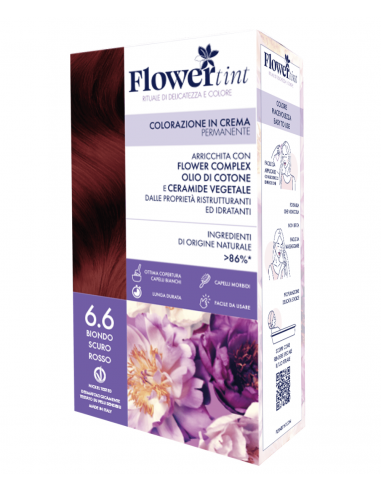 Tinta Capelli 6.6 Biondo Scuro Rosso | FlowerTint | Wingsbeat