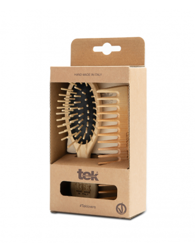 Spazzola + Pettine in Legno