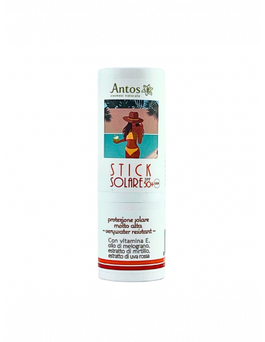 Stick Solare SPF50+ Water Resistant - Protezione Viso, Labbra, Tattoo | Antos | Wingsbeat