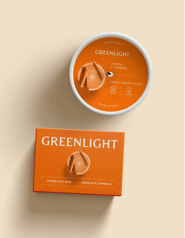 Candela di soia profumo arancia e cannella | Acquista su Wingsbeat Candela di soia profumo arancia e cannella | Acquista su Wingsbeat