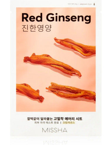 MISSHA AIRY FIT - Sheet Mask Red Ginseng | Acquista su Wingsbeat
