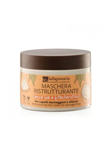 Maschera Ristrutturante- Cocco Bio e Fitocheratina | Acquista su Wingsbeat