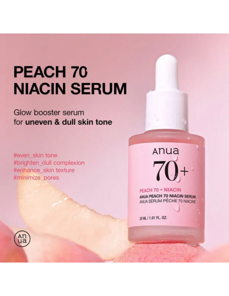 Peach 70% Niacinamide Serum|Anua |Wingsbeat Peach 70% Niacinamide Serum|Anua |Wingsbeat