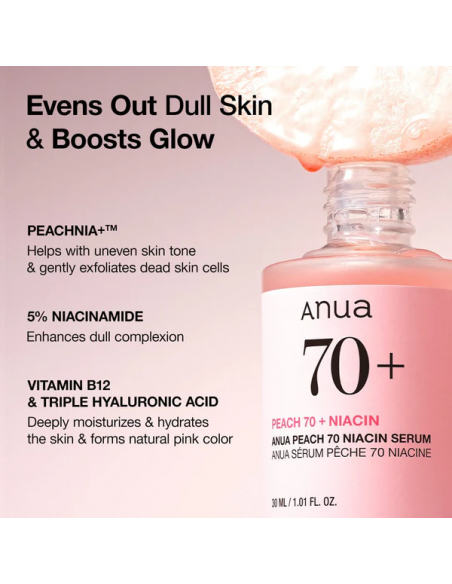 Peach 70% Niacinamide Serum|Anua |Wingsbeat Peach 70% Niacinamide Serum|Anua |Wingsbeat