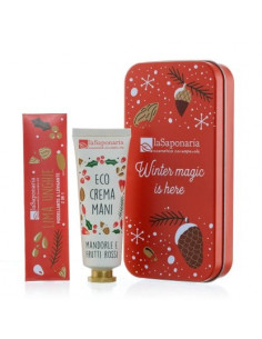 Scrigno Crema Mandorle Mani e Frutti Rossi + Lima Unghie|La Saponaria|Wingsbeat